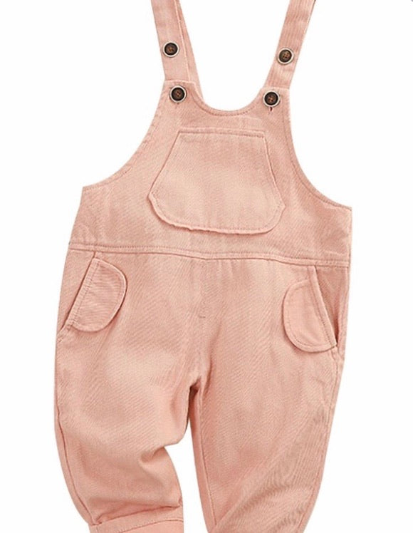 UNISEX SOLID COLOR OVERALLS