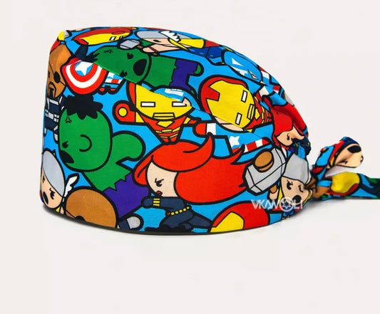 SUPER HERO MEDICAL SCRUB CAP