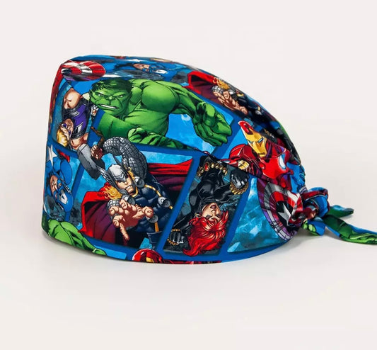 SUPER HERO MEDICAL SCRUB CAP