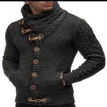 Load image into Gallery viewer, MEN CARDIGAN TURTLENECK SWEATER
