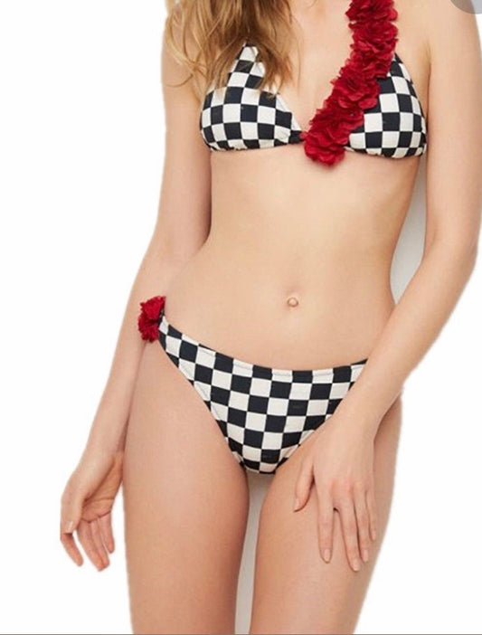 MOMMY & ME RUFFLE FRONT TWO PIECE SWIMWEAR