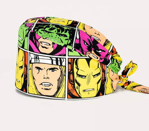 SUPER HERO MEDICAL SCRUB CAP