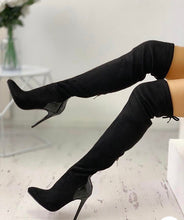 Load image into Gallery viewer, POINTED TOE OVER THE KNEE BOOTS
