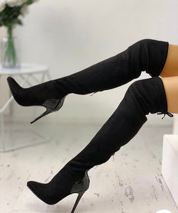 POINTED TOE OVER THE KNEE BOOTS