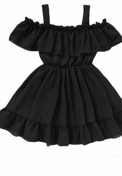 RUFFLE HALTER DRESS